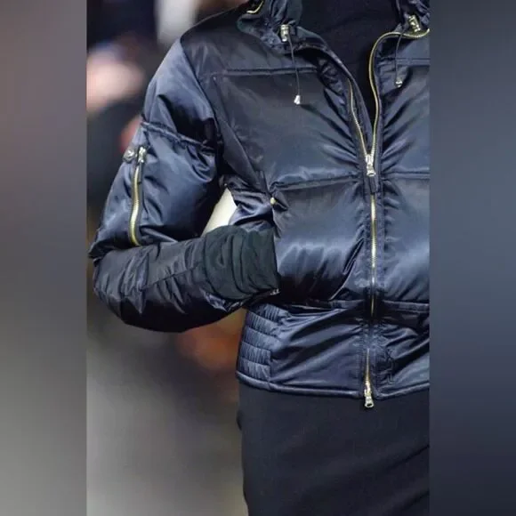 Ralph Lauren RLX Fall 2007 Runway Black Satin Ski Puffer Jacket - Picture 11 of 16